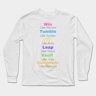 Win Like Simone (White) Long Sleeve T-Shirt